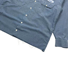 Load image into Gallery viewer, Snafu Chambray Mechanic Raw Hem Work Shirt - Size L/XL
