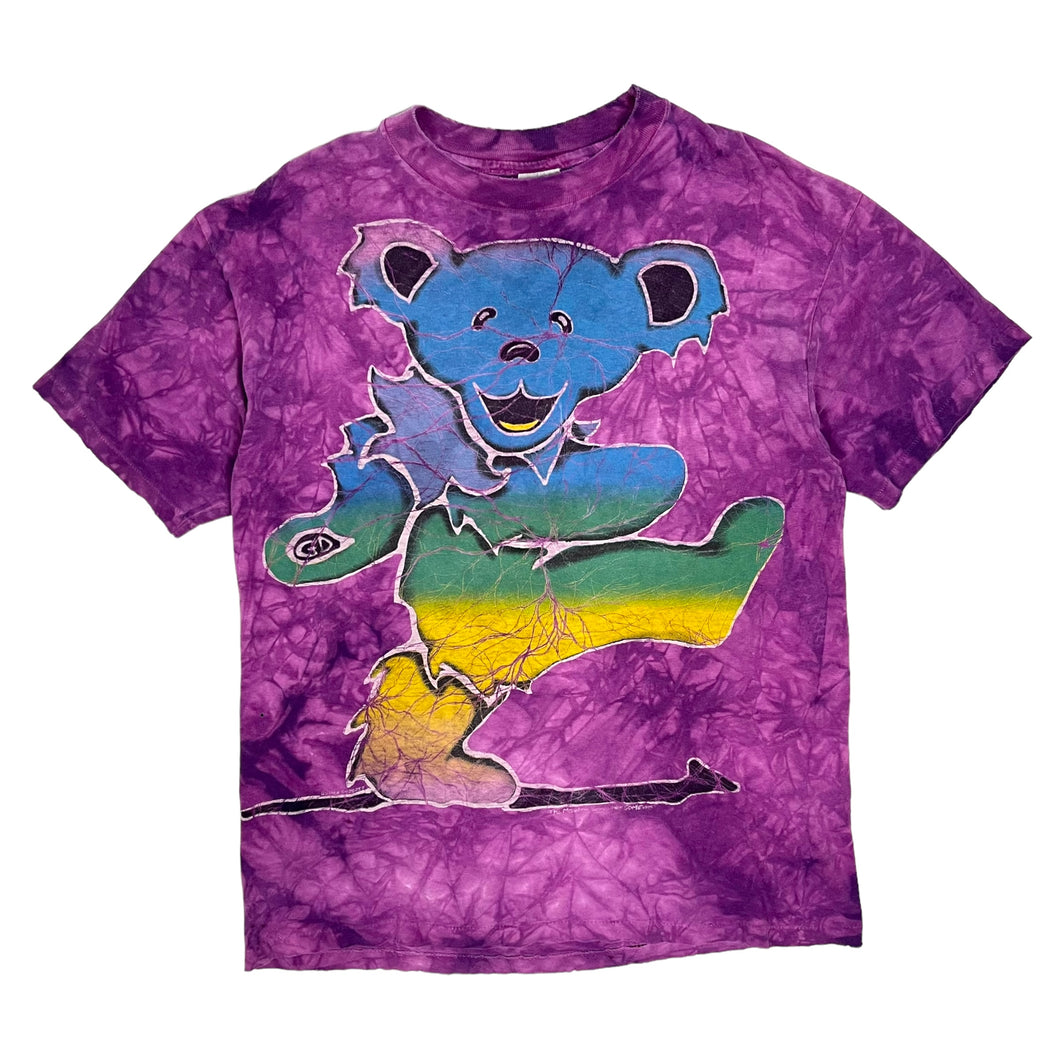 1995 Grateful Dead Walking Bear Tie Dye Tee - Size L