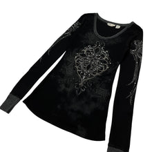 Load image into Gallery viewer, Women&#39;s Miss Me Thermal Extended Rhinestone Long Sleeve - Size M
