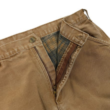 Load image into Gallery viewer, 2002 Carhartt Flannel Lined Canvas Work Pants - Size 36&quot;

