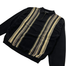 Load image into Gallery viewer, Vertical Striped Knit Quarter Zip Sweater - Size L

