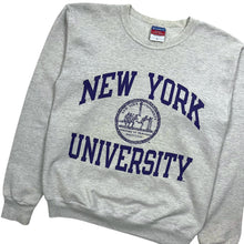 Load image into Gallery viewer, New York University Champion Crewneck Sweatshirt - Size M
