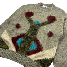 Load image into Gallery viewer, Japanese Mohair Shag Abstract Knit Sweater - Size XL
