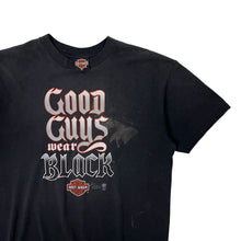 Load image into Gallery viewer, 1986 Harley-Davidson 3D Emblem Good Guys Wear Black Tee - Size XL
