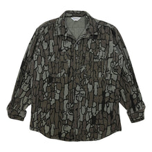 Load image into Gallery viewer, Five Brother USA Made Flannel Tree Bark Camo Button Up - Size XL
