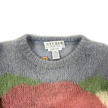Load image into Gallery viewer, Michelle Stuart Studio Hand Knit Mohair Sheep Scene Sweater - Size L
