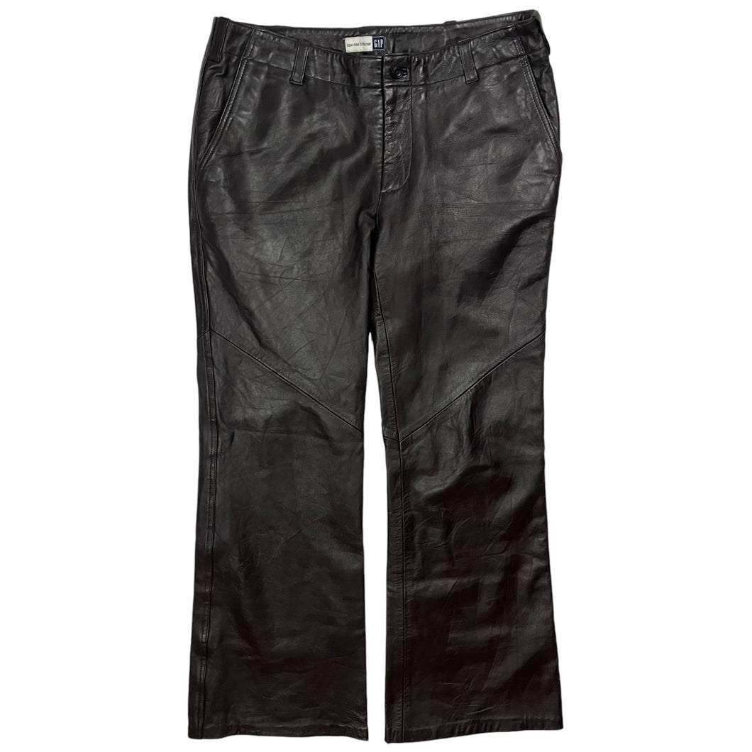 Women's Gap Leather Low Rise Trousers - Size M/L