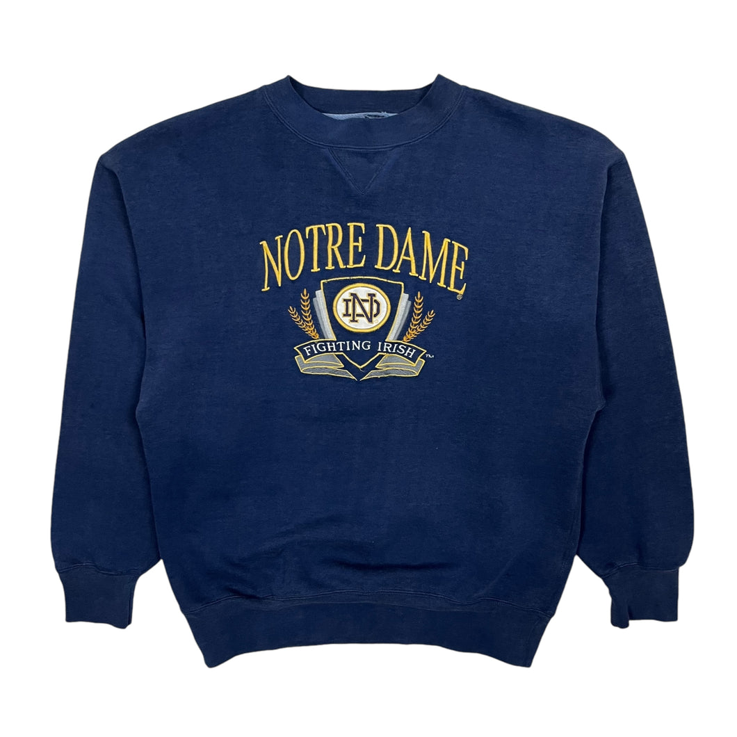 Notre Dame Embroidered Crewneck Sweatshirt - Size M/L