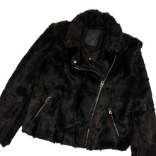 Load image into Gallery viewer, Women’s Faux Fur Moto Jacket - Size S
