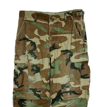 Load image into Gallery viewer, US Military Woodland Camo Fatigues - Size 30&quot;
