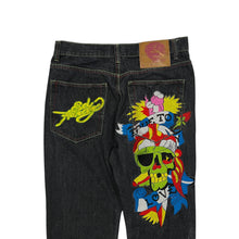Load image into Gallery viewer, Ed Hardy By Christian Audigier True To Love Embroidered Denim Jeans - Size 34"

