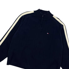 Load image into Gallery viewer, Tommy Hilfiger Ribbed Quarter-Zip Sweater - Size XL
