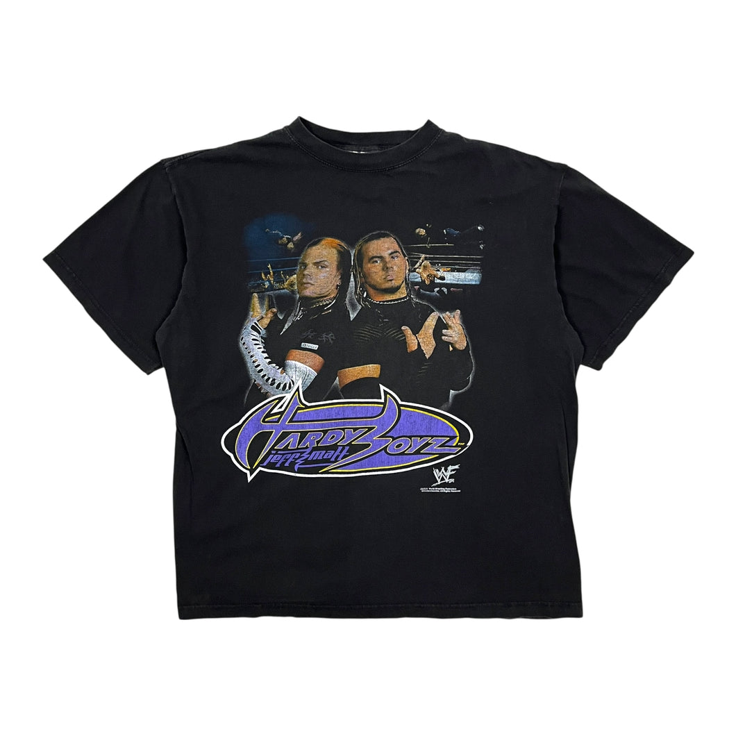 2001 Hardy Boyz Jeff & Matt WWF Wrestling Tee - Size L
