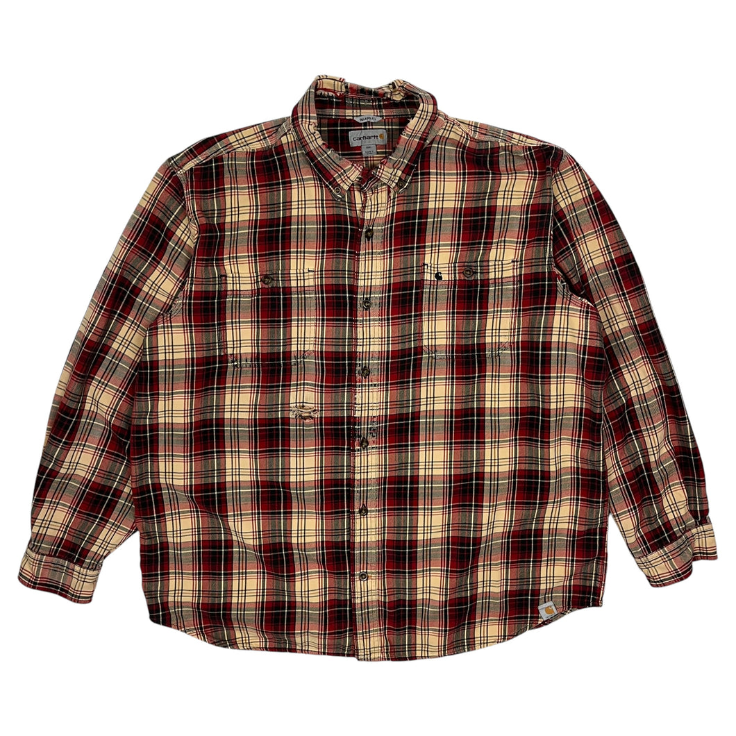 Distressed Carhartt Plaid Shirt - Size XXL