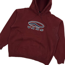 Load image into Gallery viewer, Vans Puff Print Logo USA Made Skate Hoodie - Size L
