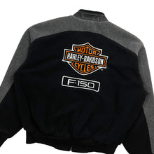 Load image into Gallery viewer, Harley-Davidson x Ford F150 Fleece Baseball Jacket - Size L
