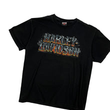 Load image into Gallery viewer, Harley-Davidson Flame &amp; Smoke Logo Biker Tee - Size M
