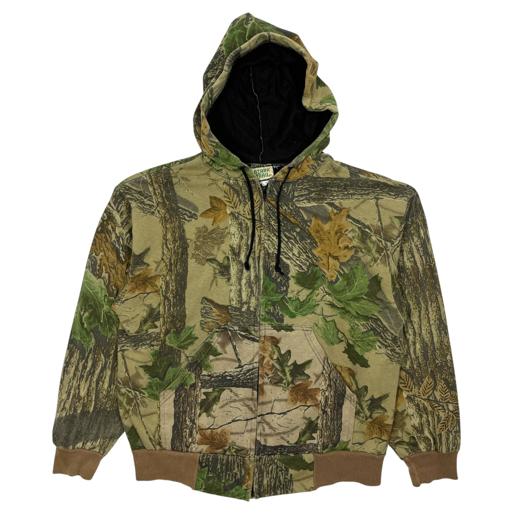 Ozark Trail Realtree Camo Lightweight Full Zip Hoodie - Size M