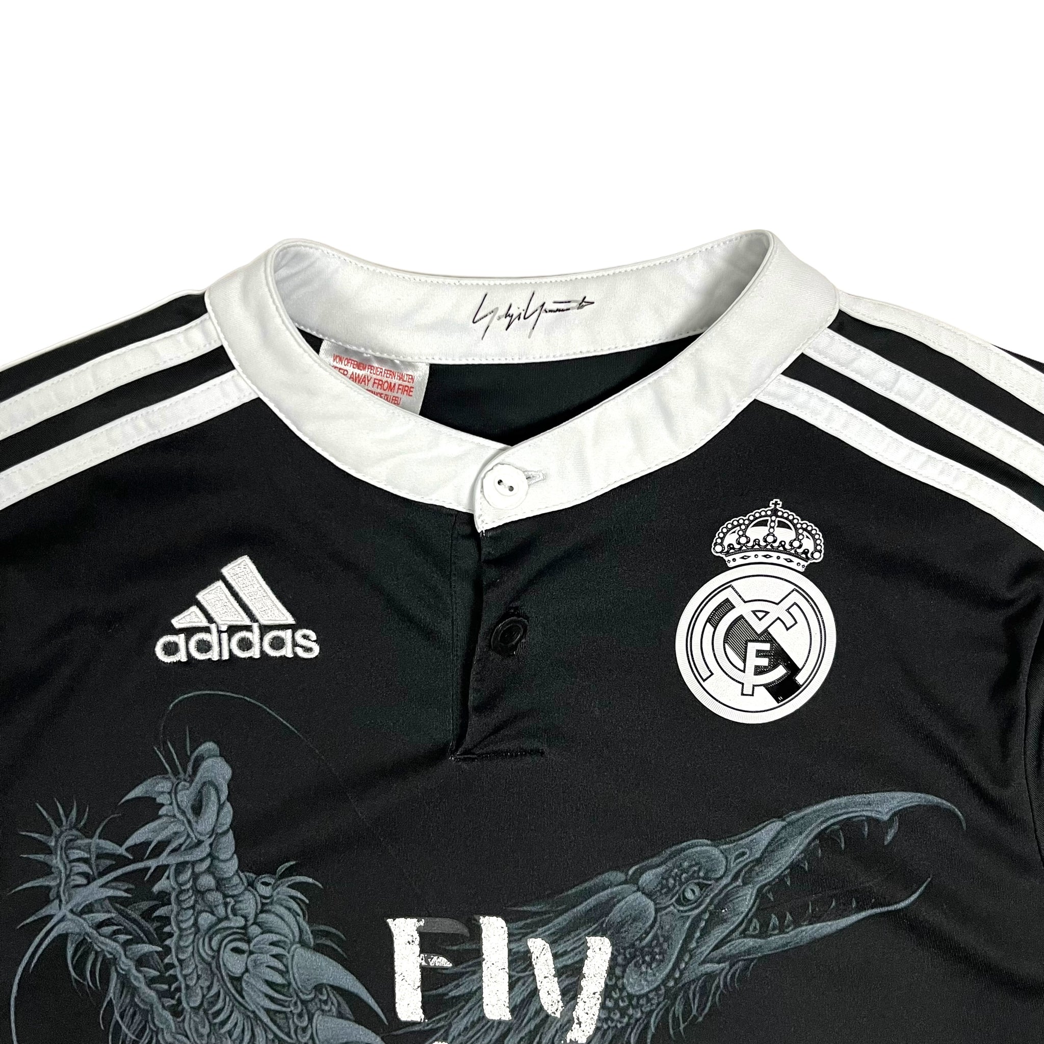 Yohji Yamamoto Adidas Real Madrid Dragon Soccer Jersey Size S