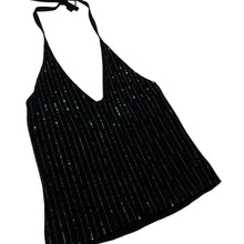 Load image into Gallery viewer, Women's Harley-Davidson Sequined Knit Halter Top - Size XL
