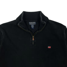 Load image into Gallery viewer, Polo Jeans Company Flag Logo Knit Quarter Zip Sweater - Size L
