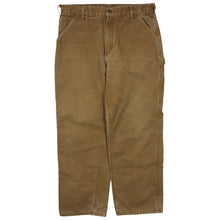 Load image into Gallery viewer, 2002 Carhartt Flannel Lined Canvas Work Pants - Size 36&quot;
