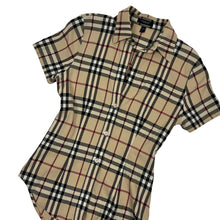 Load image into Gallery viewer, Women's Burberry London Nova Check Button Down Shirt - Size S
