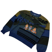 Load image into Gallery viewer, Rescue Dog Bar Scene Knit Sweater - Size L
