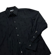 Load image into Gallery viewer, Versace Collection Tonal Medusa Print Button Up Dress Shirt - Size L/XL
