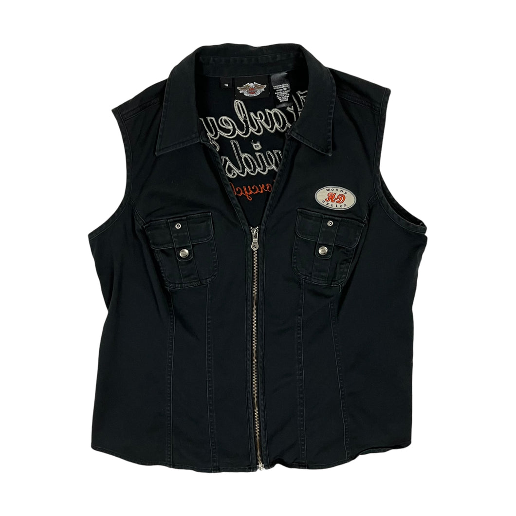 Women's Harley-Davidson Embroidered Riding Vest - Size XL