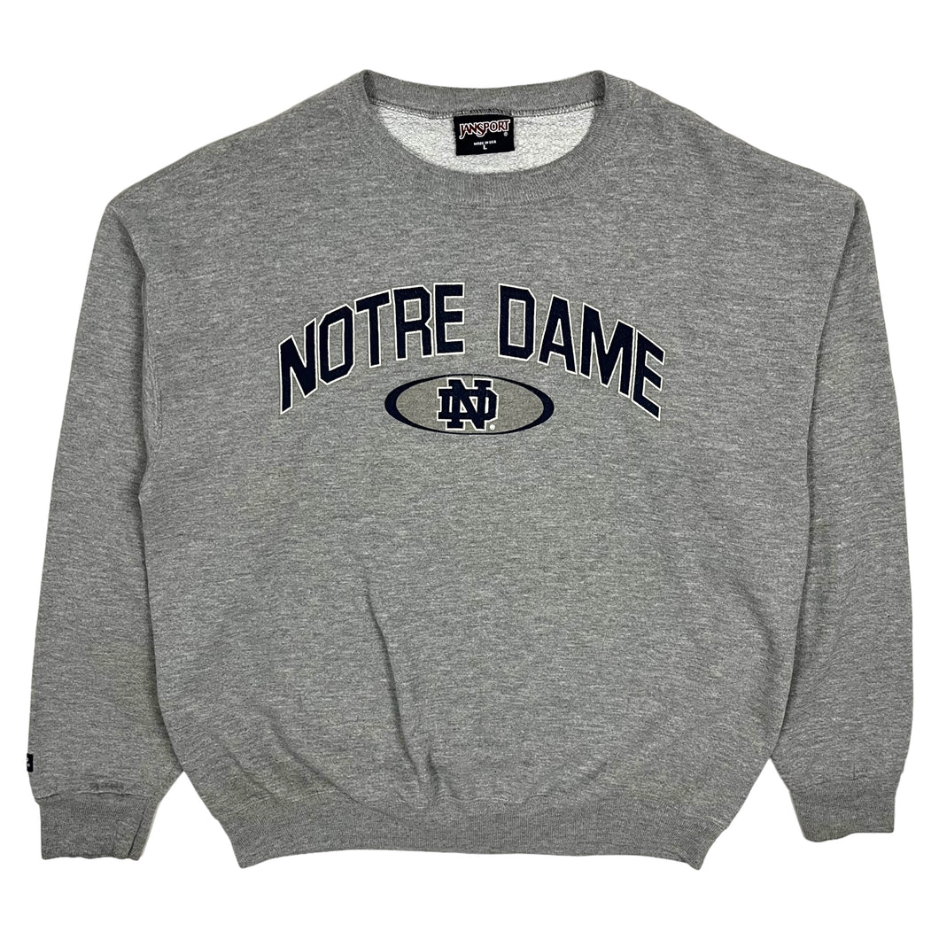 Notre Dame University Jansport Crewneck Sweatshirt - Size L