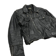 Load image into Gallery viewer, Highway One Classic Leather Biker Jacket - Size L
