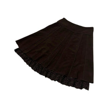 Load image into Gallery viewer, Women's Floral Embellished Wool Skirt - Size L
