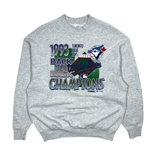 Load image into Gallery viewer, 1993 Toronto Blue Jays Back To Back Champions Crewneck Sweatshirt - Size XL
