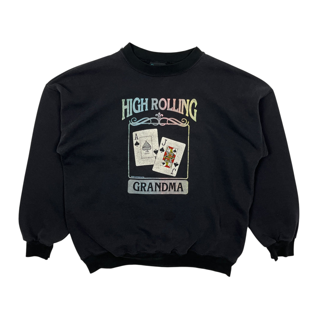 1991 High Rolling Grandma Crewneck Sweatshirt - Size L