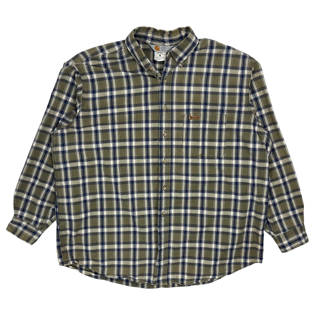 Carhartt Plaid Button Up - Size XXL