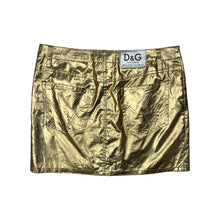 Load image into Gallery viewer, Women&#39;s Dolce &amp; Gabbana Gold Foil Skirt - Size M
