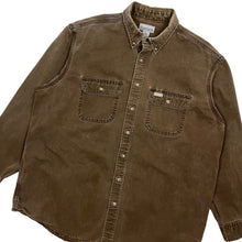 Load image into Gallery viewer, Sun Baked Carhartt Button Down Work Shirt - Size XXL
