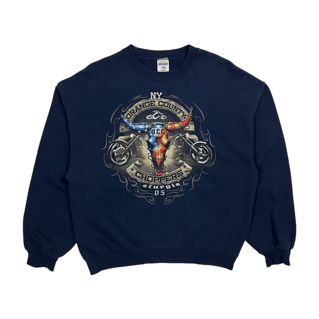 2005 Orange County Chopper Sturgis Biker Rally Crewneck Sweatshirt - Size L