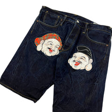 Load image into Gallery viewer, Evisu Selvedge Denim Shorts - Size 34"

