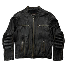 Load image into Gallery viewer, Danier Cafe Racer Leather Biker Jacket - Size L
