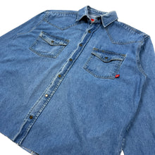 Load image into Gallery viewer, Dickies Snap Button Raw Hem Work Shirt - Size L
