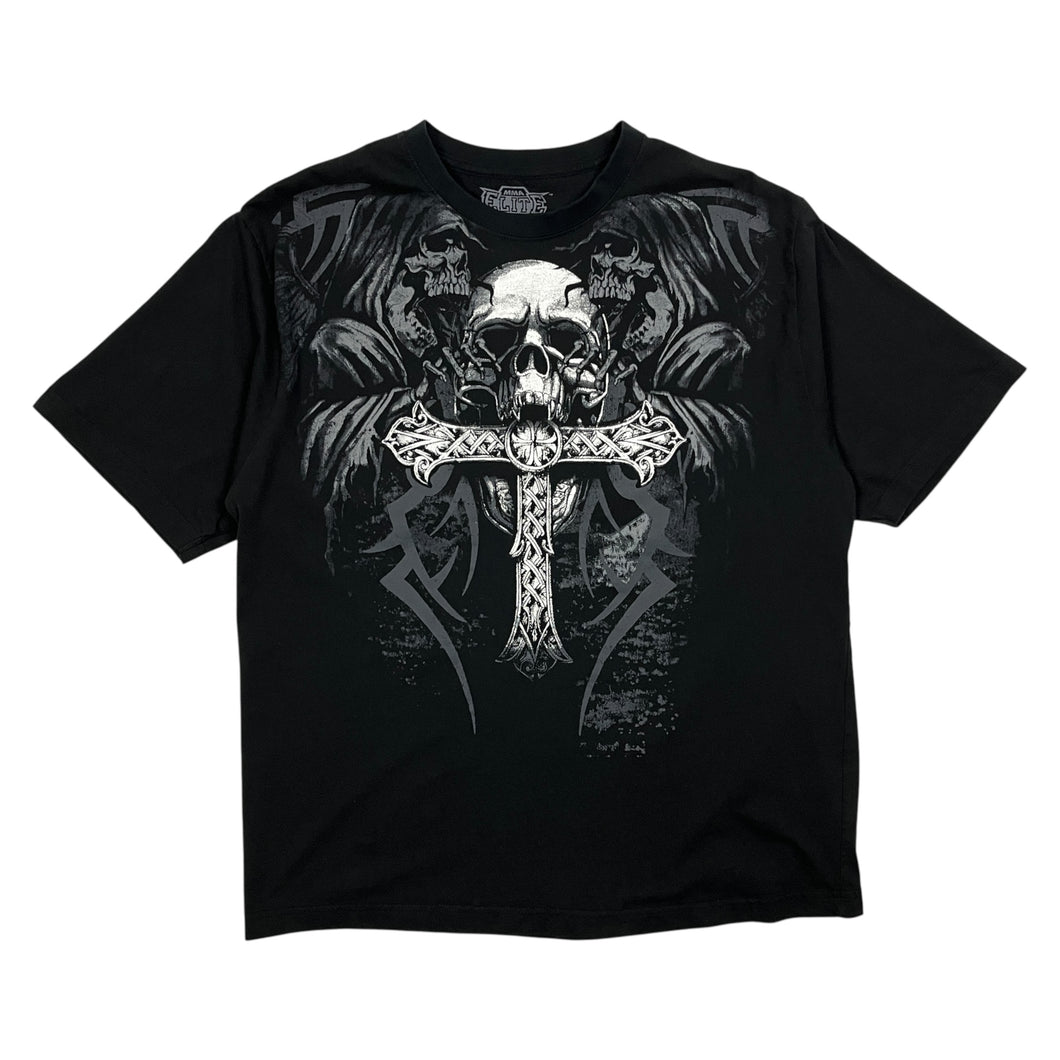 MMA Elite Skull Cross Tee - Size L/XL