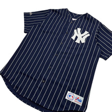 Load image into Gallery viewer, New York Yankees Pinstripe Mesh Majestic MLB Baseball Jersey - Size XL
