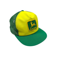 Load image into Gallery viewer, John Deere Canadian Made Patched Mesh Trucker Hat - Adjustable
