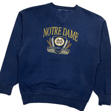 Load image into Gallery viewer, Notre Dame Embroidered Crewneck Sweatshirt - Size M/L
