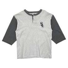 Load image into Gallery viewer, Chicago White Sox Embroidered Henley Raglan - Size L
