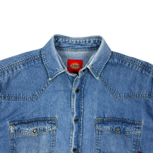 Load image into Gallery viewer, Dickies Snap Button Raw Hem Work Shirt - Size L
