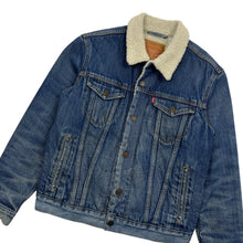 Load image into Gallery viewer, Levi's Sherpa Lined Denim Jacket - Size S
