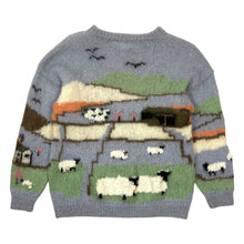 Load image into Gallery viewer, Michelle Stuart Studio Hand Knit Mohair Sheep Scene Sweater - Size L
